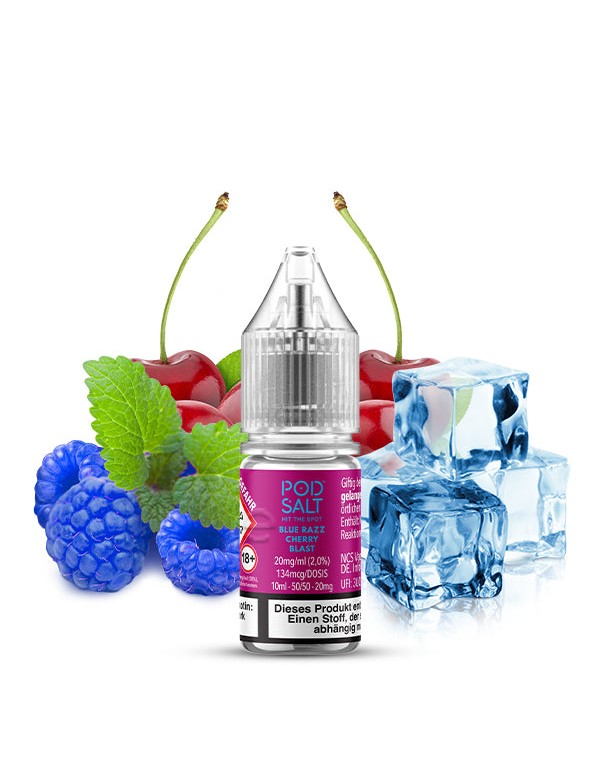 Pod Salt Xtra - Blue Razz Cherry Blast - Nikotinsalz - 10mg/ml