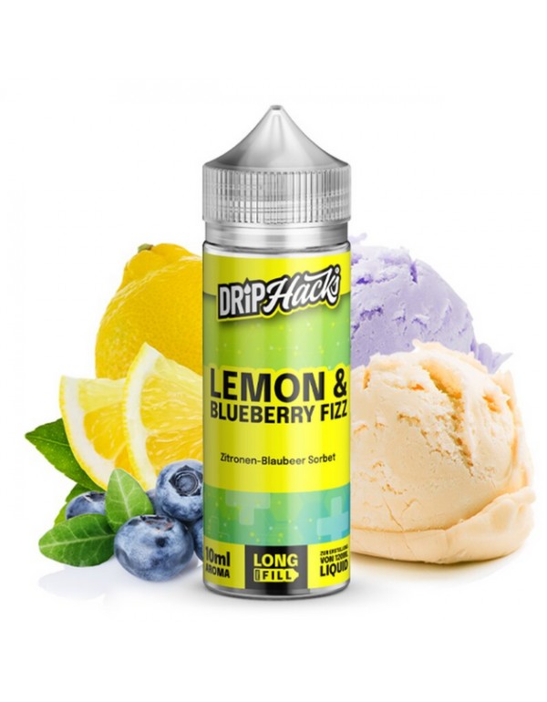 Drip Hacks - Lemon & Blueberry Fizz - 0mg/ml 10ml