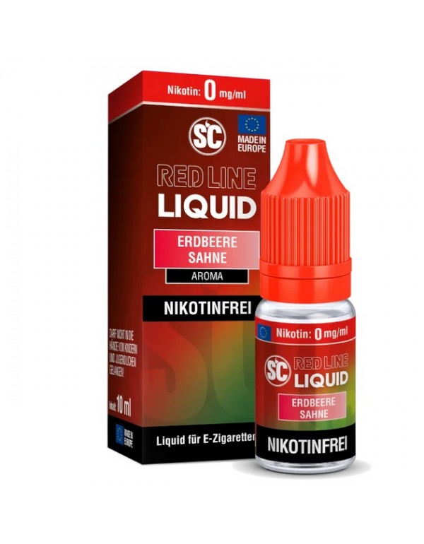 SC Redline - Erdbeere Sahne - Fertig Liquid 0mg/ml