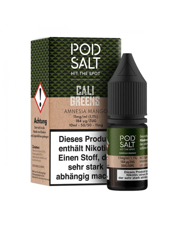 Pod Salt - Cali Greens Amnesia Mango - Nikotinsalz...