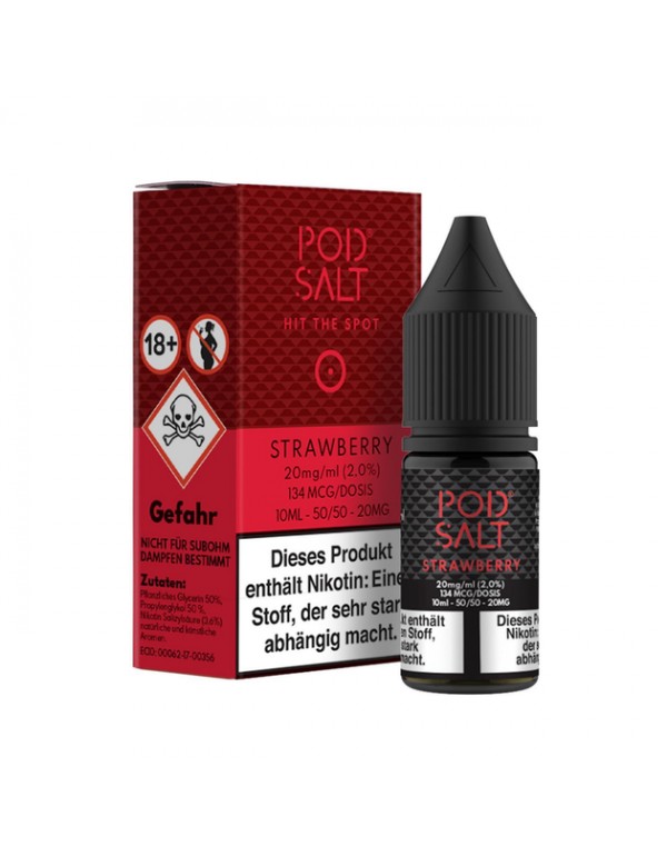Pod Salt - Strawberry - Nikotinsalz - 20mg/ml