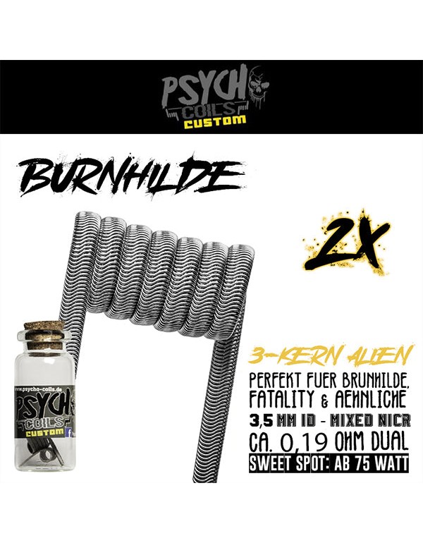 Psycho Coils - Brunhilde Coil - 3-Kern Alien - 3,5...
