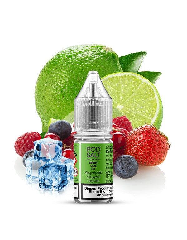 Pod Salt Xtra - Berry Lime Ice - Nikotinsalz - 20mg/ml