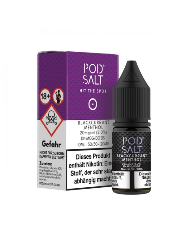 Pod Salt - Blackcurrant Menthol - Nikotinsalz - 20...