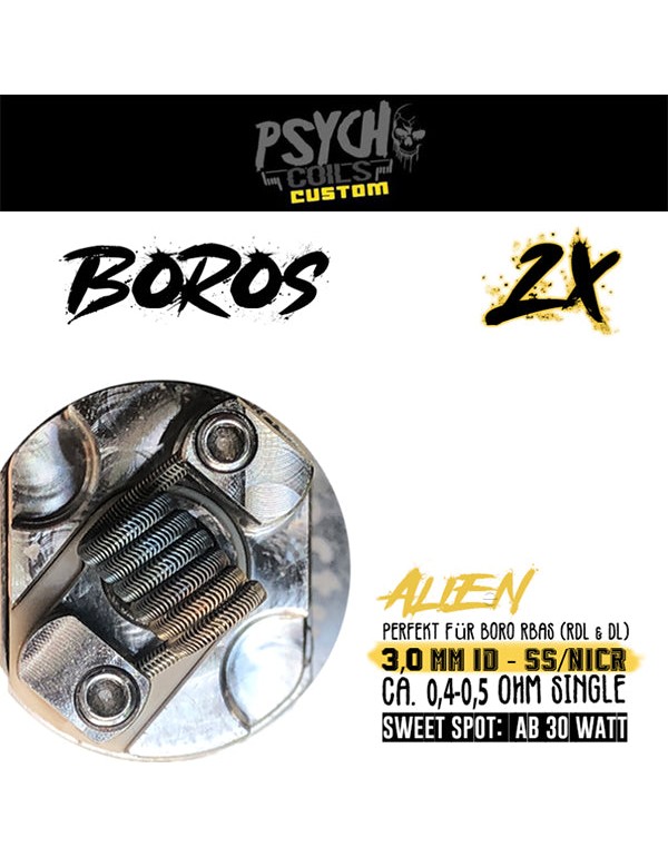 Psycho Coils - Boros Coil - Alien Clapton - 3,5mm ...
