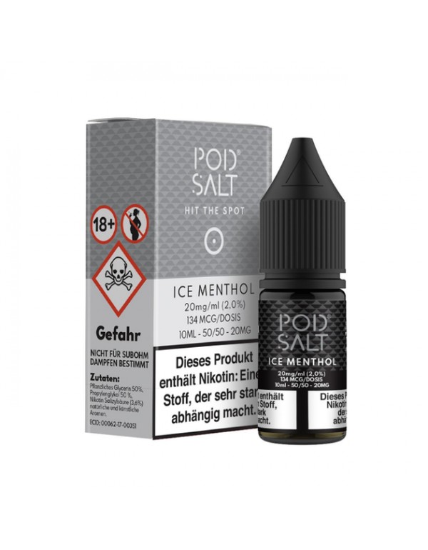 Pod Salt - Ice Menthol - Nikotinsalz - 20mg/ml
