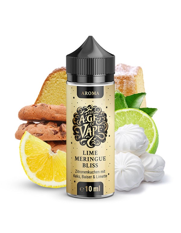 The Age of Vape - Lime Meringue Bliss - 0mg/ml 10m...