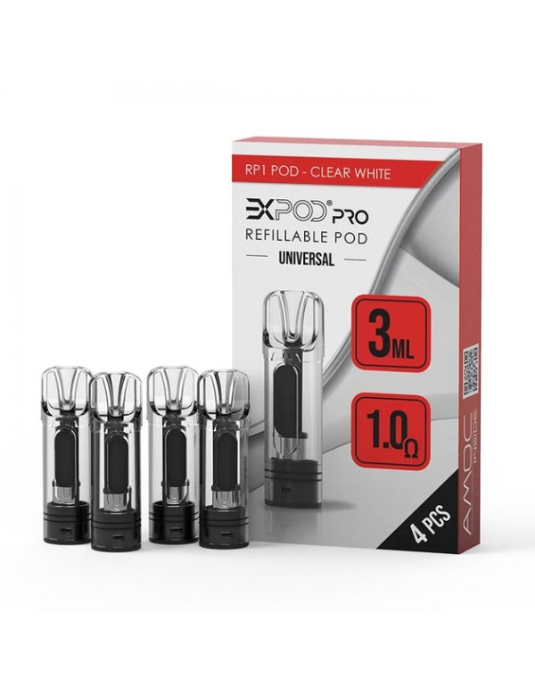 Expod Pro RP1 Elfa Refillable Pods Clear White 1,0...