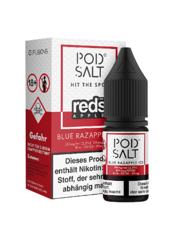 Pod Salt - Reds Apple Blue Razapple Ice - Nikotins...