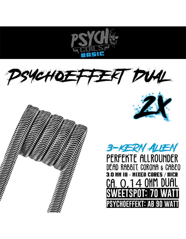 Psycho Coils - Psychoeffekt - 3-Kern Alien - 3mm -...