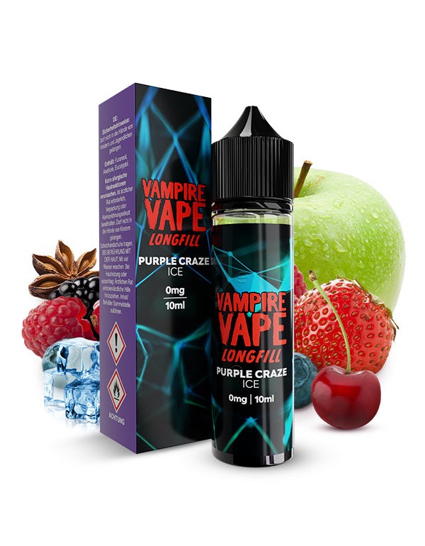 Vampire Vape - Purple Craze Ice - 0mg/ml 10ml