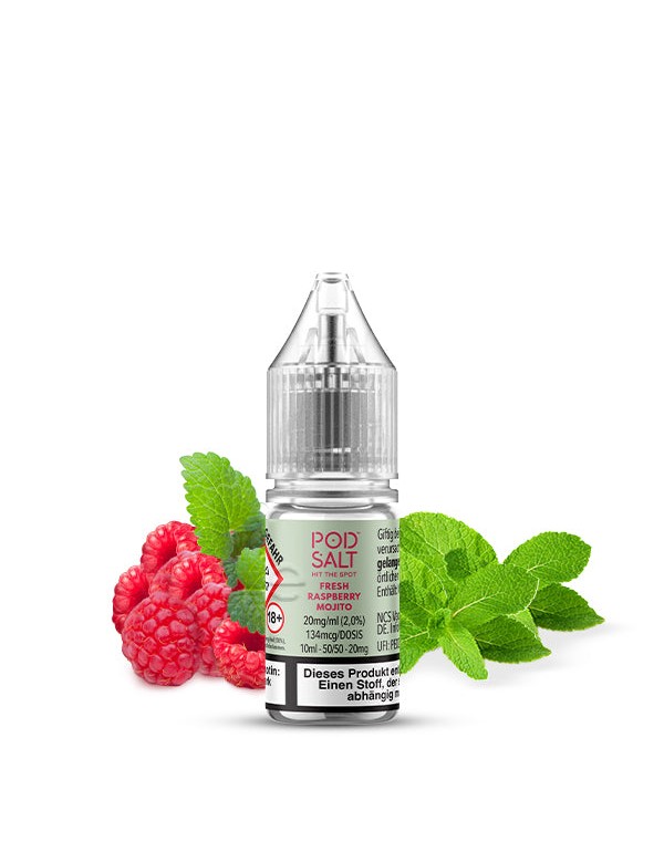 Pod Salt Xtra - Fresh Raspberry Mojito - Nikotinsa...