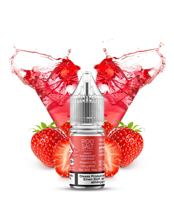 Pod Salt Xtra - Sweet Strawberry Lemonade - Nikoti...
