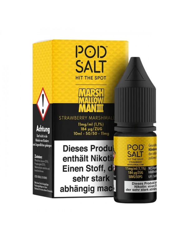 Pod Salt - Marsh Mallow Man 3 Strawberry Marshmall...