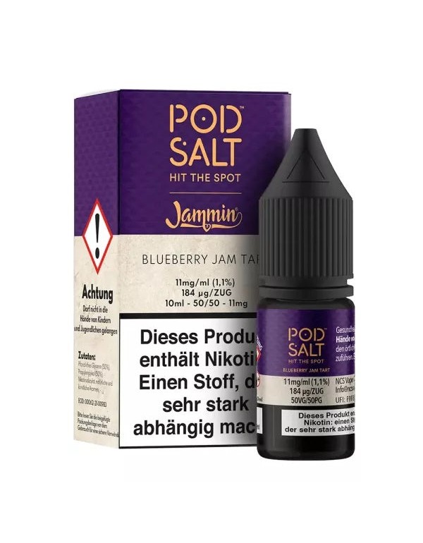 Pod Salt - Jammin Blueberry Jam Tart - Nikotinsalz...