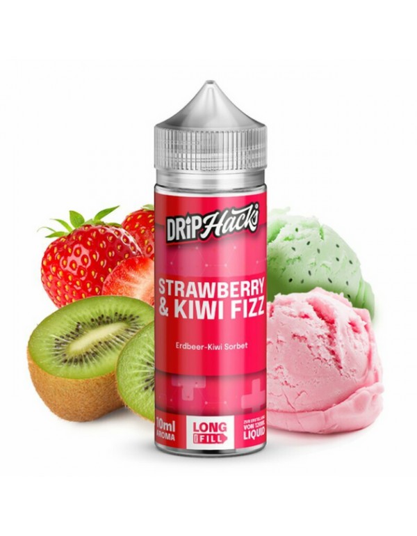 Drip Hacks - Strawberry & Kiwi Fizz - 0mg/ml 10ml