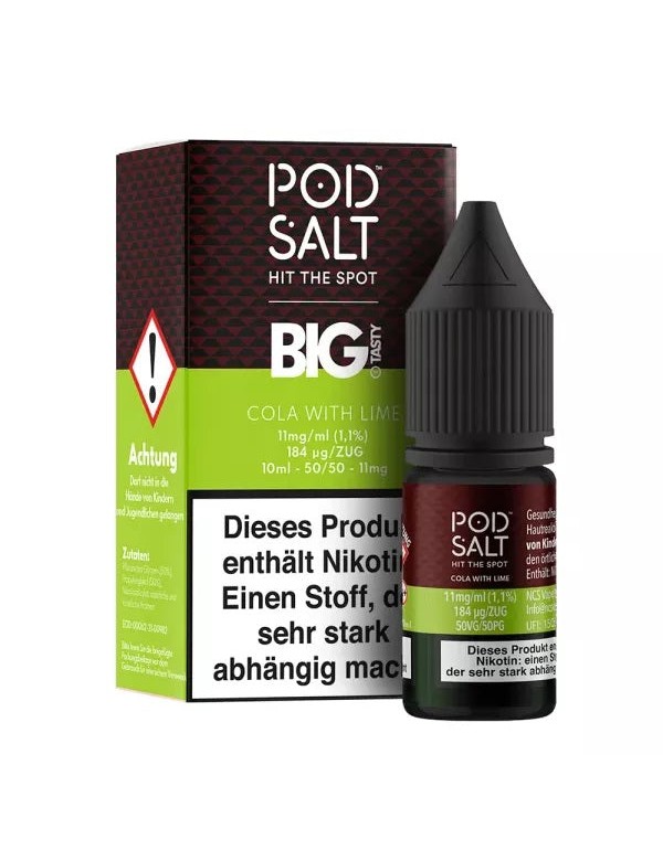 Pod Salt - The Big Tasty Cola with Lime - Nikotins...