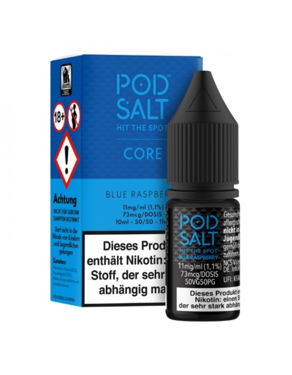 Pod Salt - Blue Raspberry - Nikotinsalz - 11mg/ml