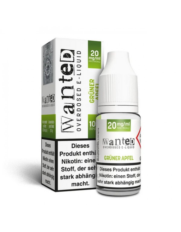 Wanted - Grüner Apfel - Nikotinsalz 20mg/ml