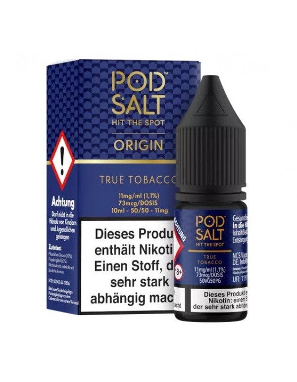 Pod Salt - True Tobacco - Nikotinsalz - 11mg/ml