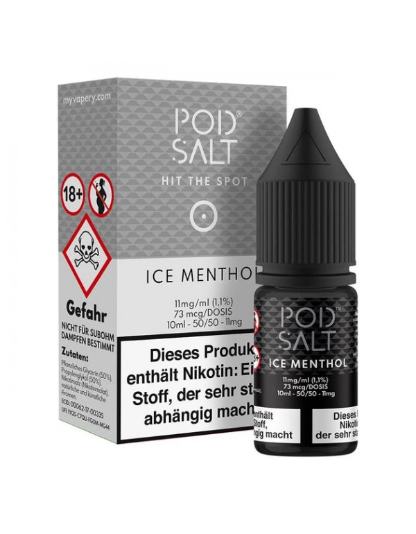 Pod Salt - Ice Menthol - Nikotinsalz - 11mg/ml