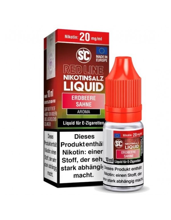 SC Redline - Erdbeere Sahne - Nikotinsalz 20mg/ml