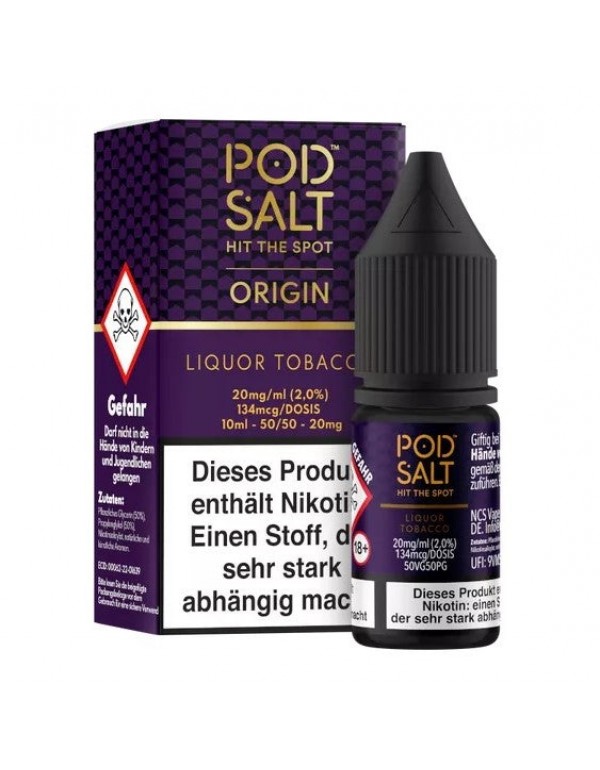 Pod Salt - Liquor Tobacco - Nikotinsalz - 20mg/ml